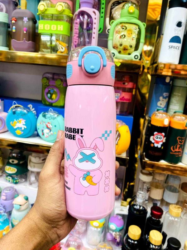 500ml Cartoon Animal Pattern Stainless Steel Water Bottle for Kids - Image 2