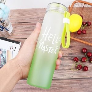 7.5 Inch Glass Water Bottle